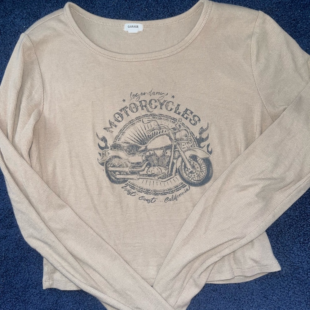 Garage Motorcycle Long Sleeve Top
